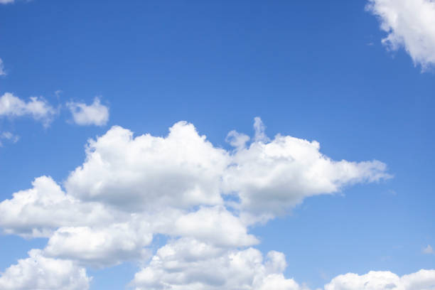 istock Cloud in the blue sky. A beautiful clouds against the blue sky background. Beautiful cloud pattern in the sky. 1210621909