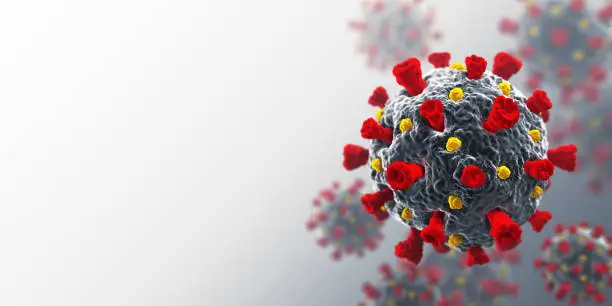 Coronavirus. COVID-19. 3D Render