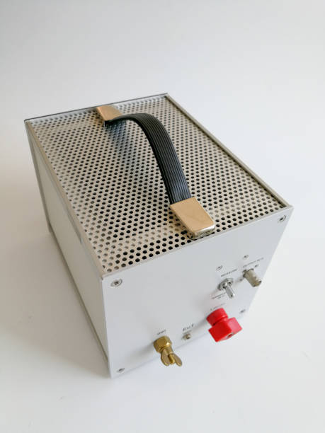 Automotive EMC testing equipment AMN isolated on the white background