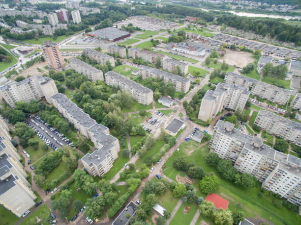 istock Aerial view of Eiguliai district in Kaunas, Lithuania 1210624346