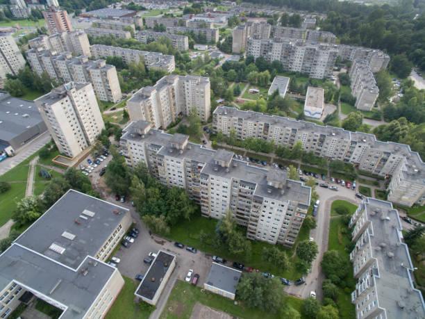 istock Aerial view of Eiguliai district in Kaunas, Lithuania 1210624499