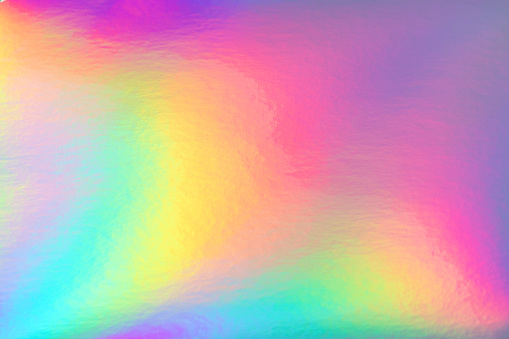 arco iris fondo holográfico color pastel photo