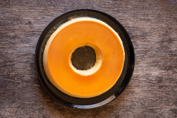 istock Milk pudding. Brazilian sweet. Flat lay. 1210627282