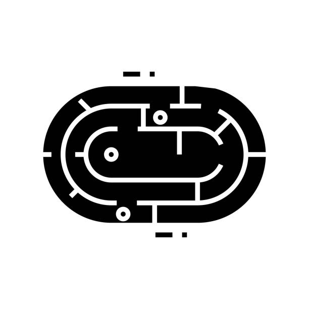 illustrations, cliparts, dessins animés et icônes de icône noire de jeu d’école, illustration de concept, symbole plat vectoriel, signe de glyphe - symbol house computer icon icon set