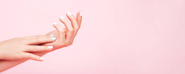 istock Tender hands with perfect manicure 1210637163