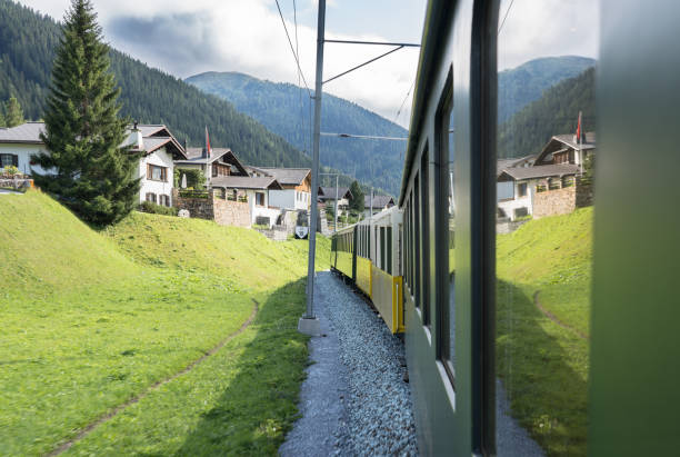 istock Historic steam train in Davos, Switzerland 1210638154