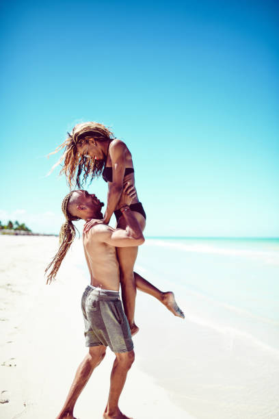 istock Male Lifting His Girlfriend On Sunny Cuban Beach 1210643476