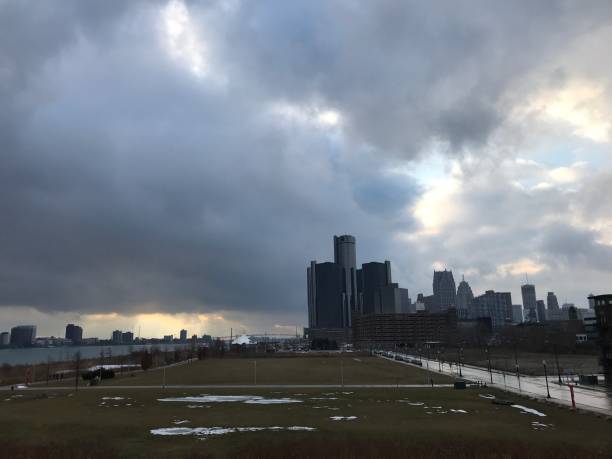 istock Detroit in cloudy sky 1210644495