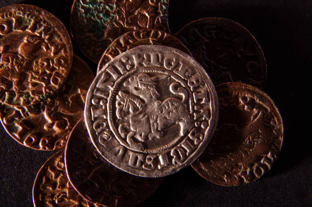 istock Ancient Grand Duchy of Lithuania coins 1210644548