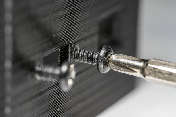 istock Macro photo of a screwdriver being used 1210646130
