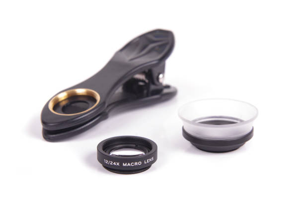 istock Clip on macro lens for smartphone camera 1210646994