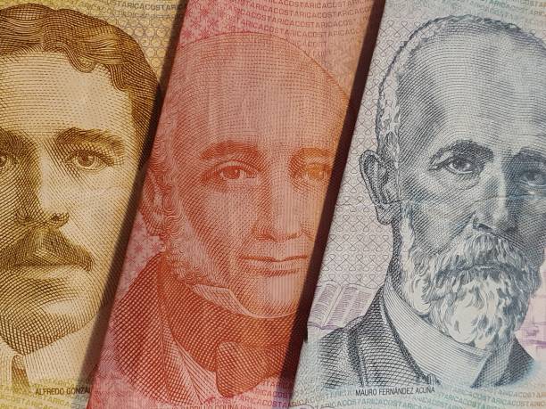 istock approach to Costa Rican banknotes of different denominations 1210646997