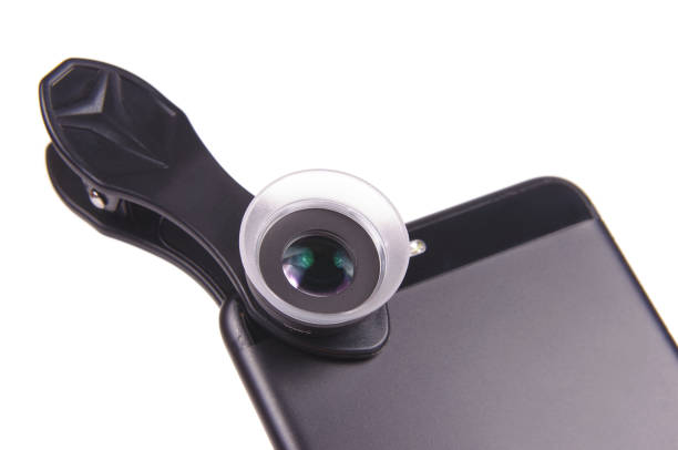 istock Clip on macro lens for smartphone camera 1210647015