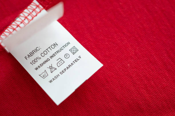 istock White laundry care washing instructions clothes label on red cotton shirt 1210658833