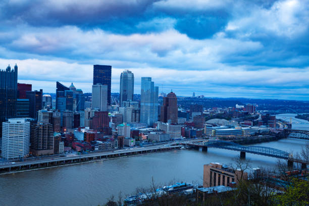 istock Pittsburg downtown and Monongahela river at night 1210659368