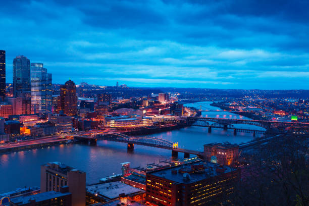 istock Bridges view n Pittsburg over Monongahela at night 1210659391
