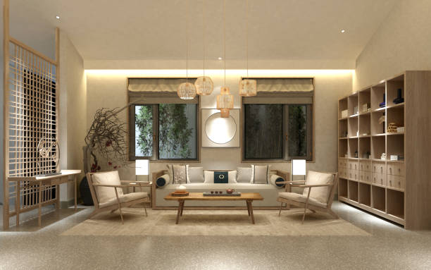 istock 3D Render of Living room 1210662084