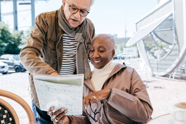 istock Visiting new city with your retirement friends 1210664350