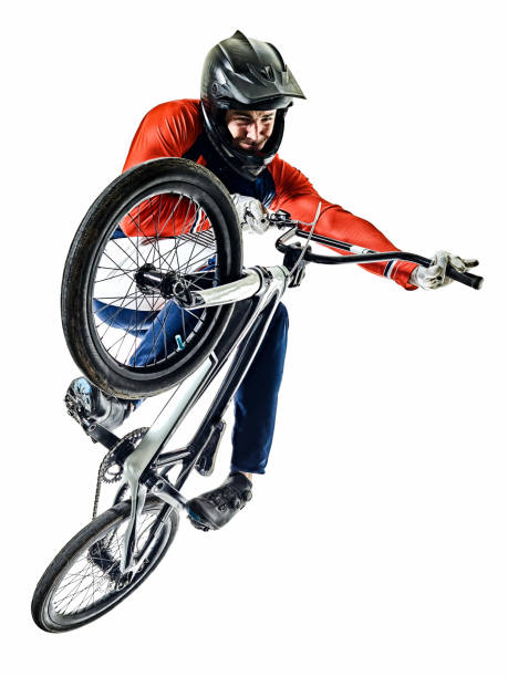 istock BMX racer man silhouette isolated white background 1210670472