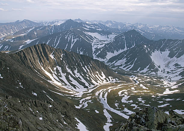 Ural mountains stock photo