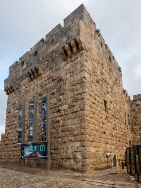 a torre de davi, jerusalém - jerusalem judaism david tower - fotografias e filmes do acervo