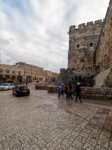 a torre de davi, jerusalém - jerusalem judaism david tower - fotografias e filmes do acervo