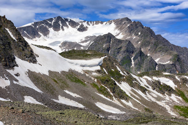 istock Glacier at Choigan peak. July. 1210700294