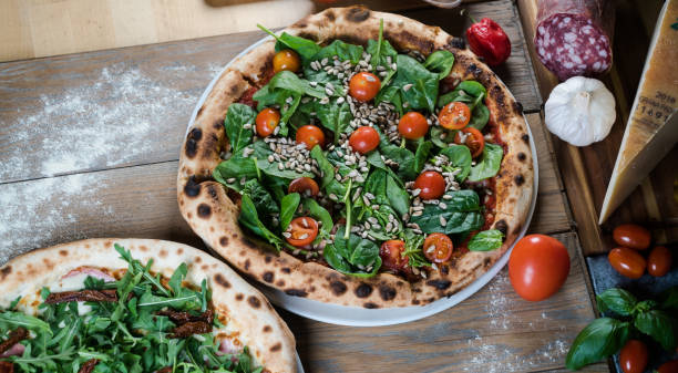 istock Italian Pizza Restaurant Menu. fresh neopolitan Pizza. Pizza Dinner 1210708204