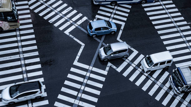 istock Rainy Scramble Crossing, Oita, Japan 1210709115