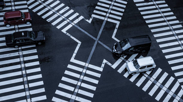 istock Rainy Scramble Crossing, Oita, Japan 1210709163
