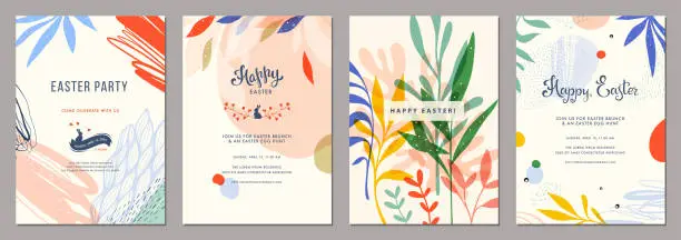 Vector illustration of Universal Easter Templates_05