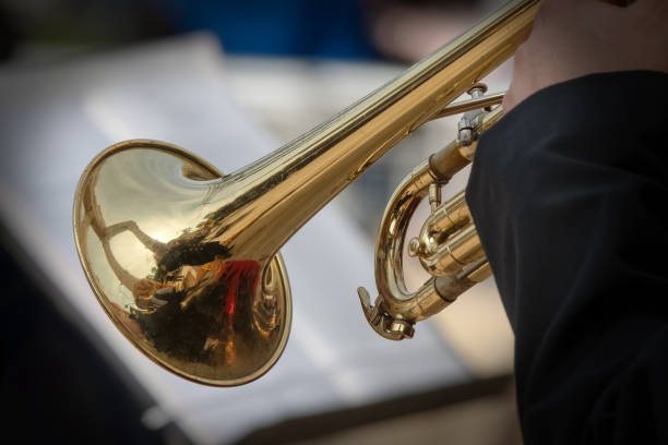 istock photo of brass wind instruments 1210713651