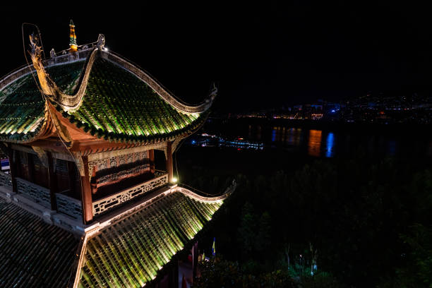 istock Zhang Fei Temple at night 1210714184