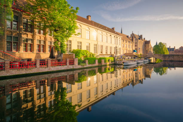 istock Bruges at sunrise. Brugge, Belgium 1210714534