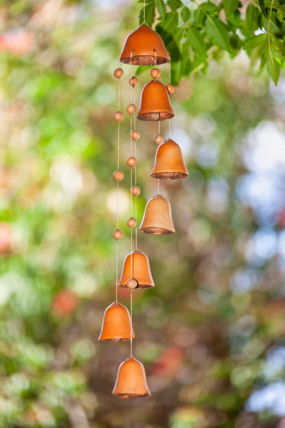 istock terracotta wind charm  in the garden 1210715948