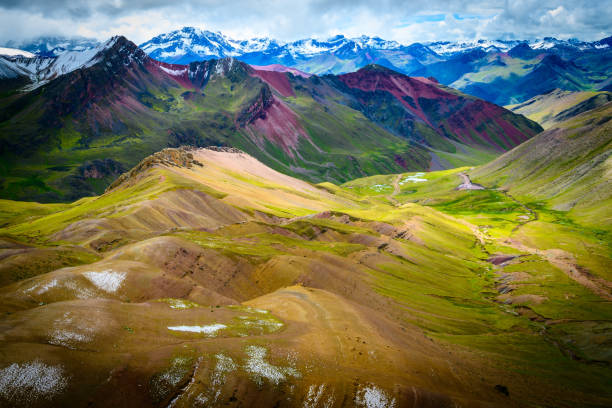 istock Rainbow mountain or Vinicunca or Montana de Siege Colores in Cusco, Peru. 1210722153