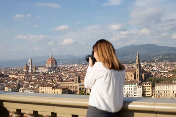 istock Female photographer on her journey 1210723834