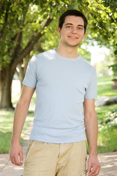 istock Teen with Blank TShirt 121072886