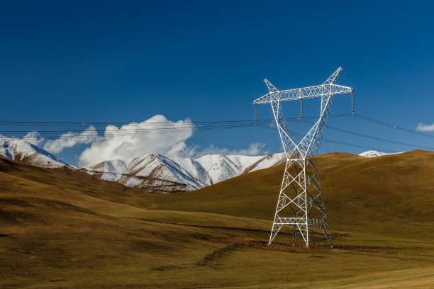 istock High voltage power line in Kyrgyzstan. 1210728994
