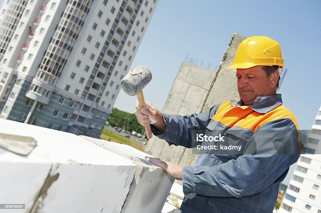 Trabalhador Pedreiro construção mason - Royalty-free Adulto Foto de stock
