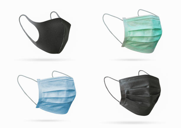istock Face Mask Protection collections isolated on white background. Clipping path 1210730881