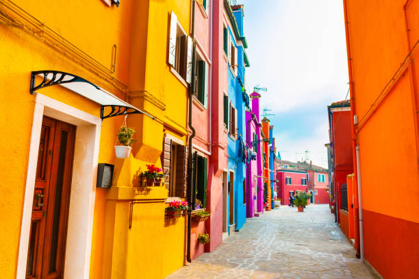 istock Colorful architecture in Burano island, Venice, Italy. 1210731071