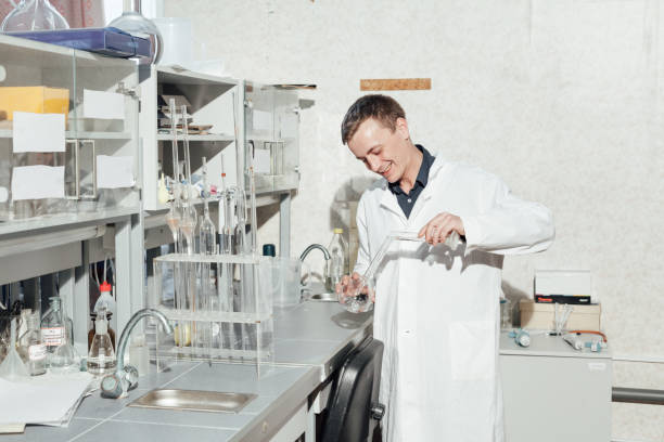 istock scientist conducts chemical experiments in the laboratory 1210734573