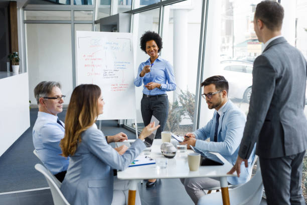 istock Achieving positive business outcomes with collaborative efforts 1210738531