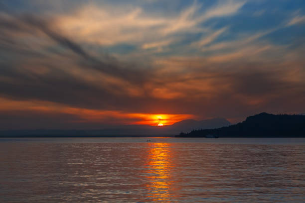 istock Lake Garda at Sunset 1210739786