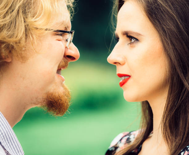 istock Couple outdoor having argue 1210739851