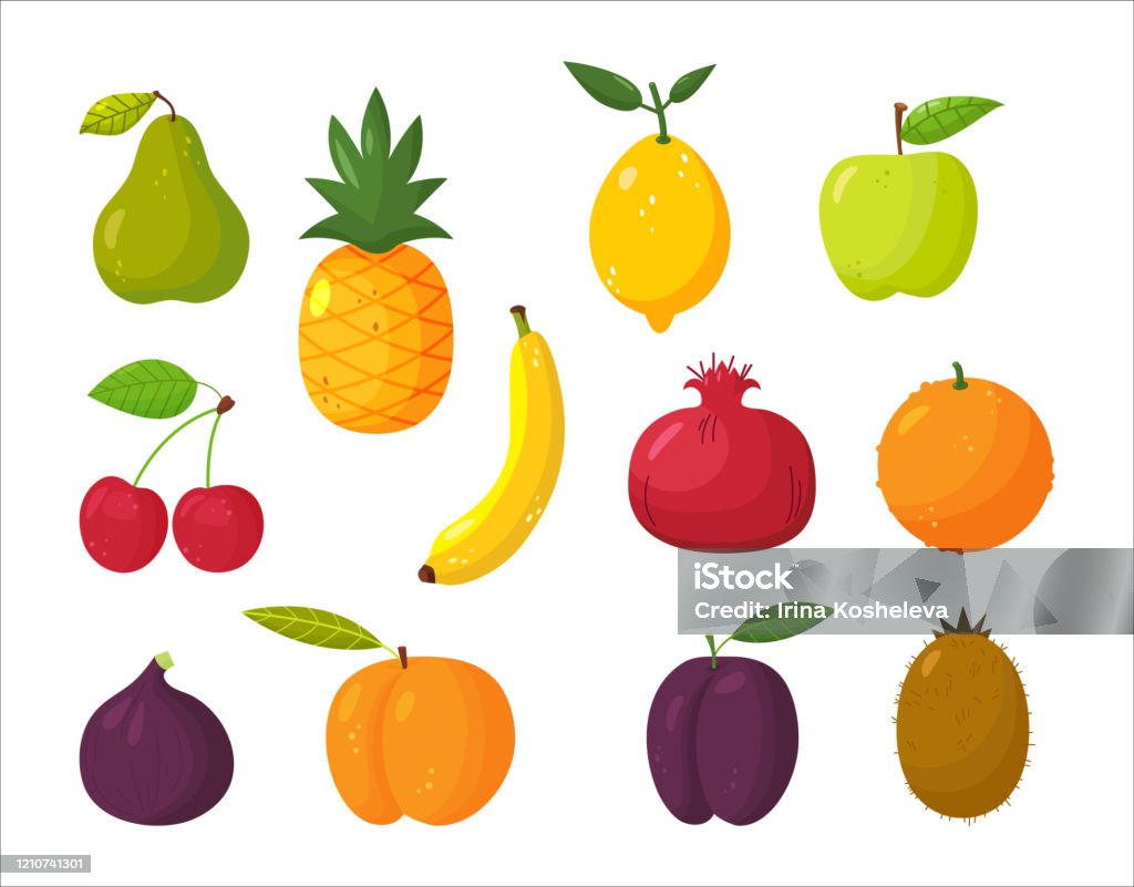 Ilustración de Conjunto De Frutas Jugosas En Estilo De Dibujos Animados Estilo De Vida Saludable Vegetarianismo y más Vectores Libres de Derechos de Albaricoque - iStock Ilustración de Conjunto De Frutas Jugosas En Estilo De Dibujos Animados Estilo De Vida Saludable Vegetarianismo y más Vectores Libres de Derechos de Albaricoque - iStock