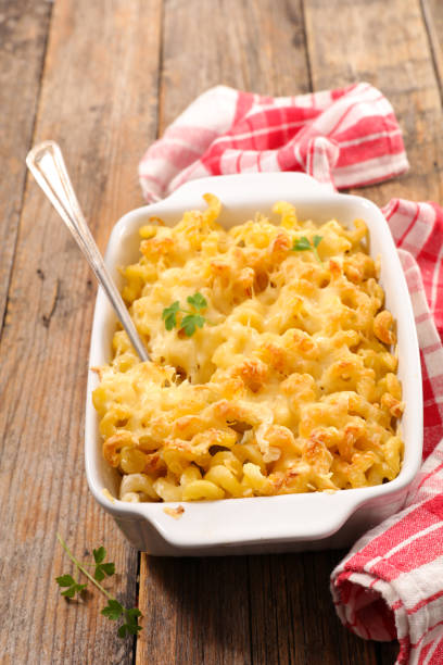istock cheesy pasta- baked pasta with cream and cheese 1210742882