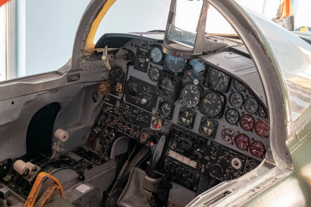 istock pilot cabin of an old jet plane 1210743655