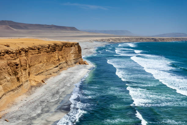 istock Cliff ocean view Paracas National Reserve, Peru. 1210743697